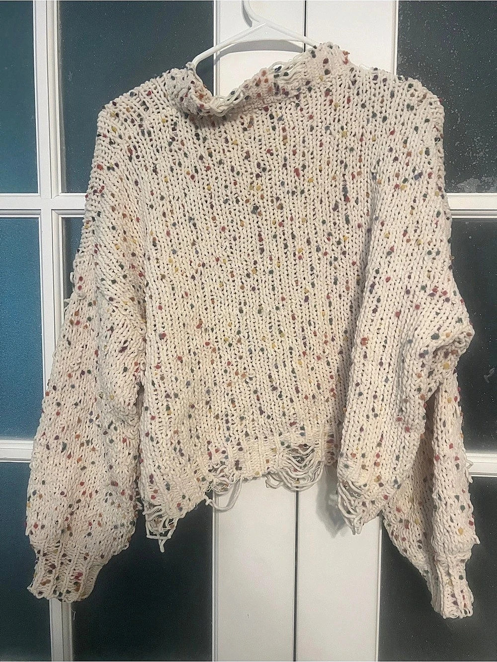 Rag & Bone Multicolor Speckled Distressed Sweater - Picture 2 of 3